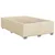 Vidaxl Box spring postelja z vzmetnico krem 100x200 cm blago
