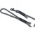 Trixie Povodac Soft Rope S-XL 1m/10mm Crno/Sivi