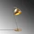 Opviq Stona lampa E14 Max 40W, Zlatna