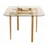 Hanah Home Soft trpezarijski sto 100 × 100 × 75 cm, hrast