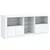 Komoda s LED svjetlima bijela 162 x 37 x 67 cm