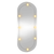 vidaXL Zidno ogledalo s LED svjetlima 25 x 60 cm stakleno ovalno