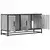 TV ormarić sivi Sonoma 100x35x50 cm Konstruirano drvo i metal