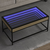 Stolić s beskonačnim LED svjetlima boja hrasta 90x50x41 cm