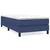 Vidaxl Box spring postelja z vzmetnico moder 80x200 cm blago