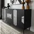 Hanah Home Komoda Vienna 180x80x40cm Crno-Siva