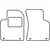 Textile car mats Audi TT 1998-2006 (front)