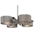 Westinghouse 6368740 - Luster na štangu ZARO 4xE27/60W/230V