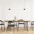 Rabalux Visilica Nivaro, LED, 28W, 3000K, 120cm, Crno-bela