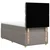 Vidaxl Box spring postelja z vzmetnico taupe 100x200 cm blago