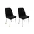 Hanah Home Hugo 406 V4 Stolice, Crne