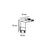DAWN Magnetic slim konektor plafon-zid crni (26-A-LV)