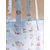 Cath Kidston Nakupovalna torba  kremna / golobje modra / rumena / rdeča