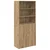 Highboard Umjetnički hrast 80 x 42,5 x 185 cm Konstruirano drvo