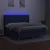 Vidaxl Box spring postelja z vzmetnico LED modra 160x200 cm blago
