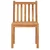 Vrtni blagovaonski set od 5 dijelova 140 x 80 cm masivno tikovino drvo