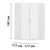home24 KOTNA omara ZA OBLAČILA, bela