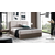 Boxspring postelja Wood 2 - 160x200 cm - temni hrast