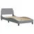 Vidaxl Posteljni okvir Dover svetlo siv 90x190 cm blago