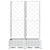 Vrtna sadilica s rešetkom bijela 80 x 40 x 121,5 cm PP
