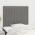 Vidaxl Vzglavje postelje temno sivo 100x5x118/128 cm blago