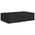 Zidne police s ladicom 2 kom crne 40 x 23,5 x 10 cm MDF