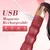 SuperLove 2in1 Perfect Whip & Vibrator Red