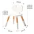 BBO dečija stolica (BS-8833C) – natur