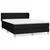 Vidaxl Box spring posteljni z vzmetnico črn 140x190 cm blago