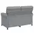 Sofa 100% poliester, metalna konstrukcija, MDF, Šperploča
