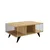 Hanah Home Klub sto Bert, 90x40x60 cm, Bež-crni