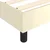 Vidaxl Box spring postelja z vzmetnico krem 120x200 cm umetno usnje