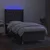 Vidaxl Box spring postelja z vzmetnico LED temno siva 90x200 cm blago
