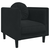 3-dijelni set sofa s jastucima crni baršunasti