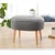 Atelier del Sofa Tabure 63x47x44cm, Sivo