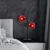 Opviq Stona lampa Benek-15-14551, 36x18x58 cm, IP20, Crno-crvena