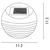 LED solarno zidno svetlo sa senzorom LED/0,06W/1,2V 3000K IP44