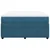 Vidaxl Box spring postelja z vzmetnico temno modra 140x190cm žamet