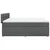 vidaXL Box spring postelja z vzmetnico temno siva 180x200 cm blago