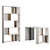 Hanah Home Set polica i radni sto Lima, Orah-beli