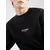 JACK & JONES Majica JWHVESTERBRO črna/bela