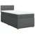 Vidaxl Box spring postelja z vzmetnico temno siva 90x200 cm blago