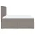 Vidaxl Box spring postelja z vzmetnico taupe 180x200 cm blago