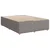vidaXL Box spring postelja z vzmetnico taupe 160x200 cm blago