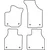 Textile car mats VW Phaeton 2008-2016 (long version)