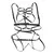 Subblime Fetish Body Harness Adjustable Straps Leather Black