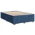 Vidaxl Box spring postelja z vzmetnico modra 140x200 cm blago