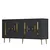 Hanah Home Konzolni sto Seduna, 150x75x35 cm, Antracit-zlatne boje