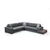 Atelier del Sofa Ugaona garnitura Loop 5 95x85x282cm Antracit