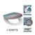 WC deska Schütte Polar Lights MDF HG, Soft Close